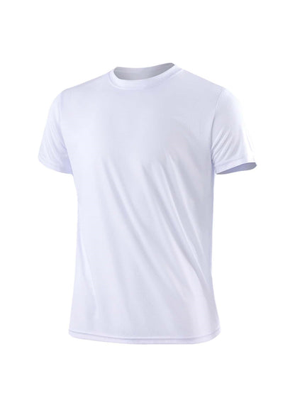 Men's Solid Color Round-Neck Top