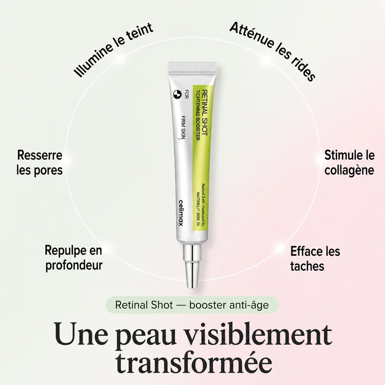 Rides atténuées, peau plus ferme en 4 semaines