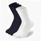 Men's Black and White Crew Socks 5-Pair Pack