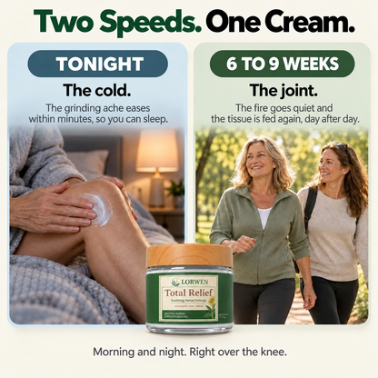 Calm the Grinding, Stiff, Bone-on-Bone Knee Pain in 15 Minutes, Without a Single Side Effect, Or Your Money Back