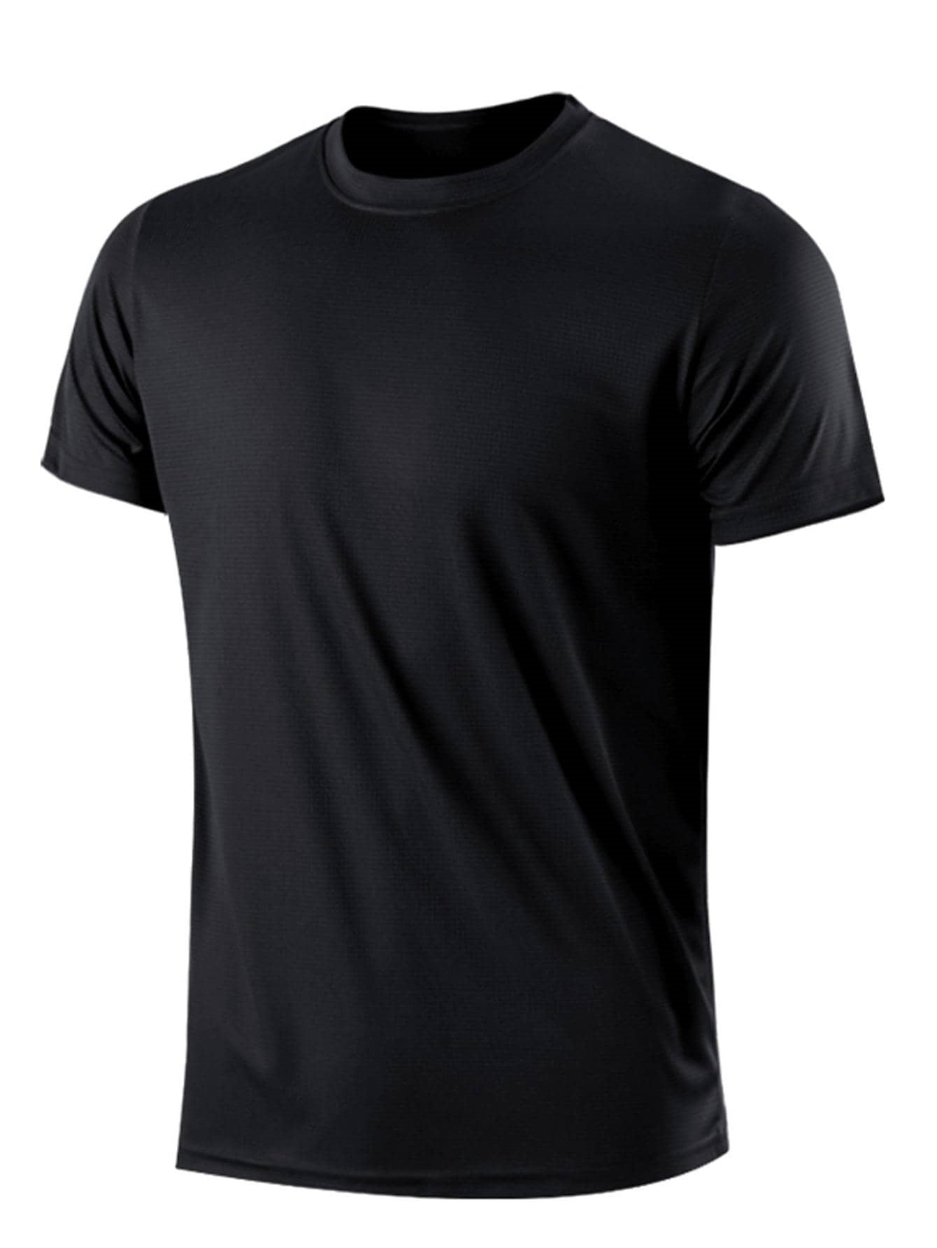 Men's Solid Color Round-Neck Top