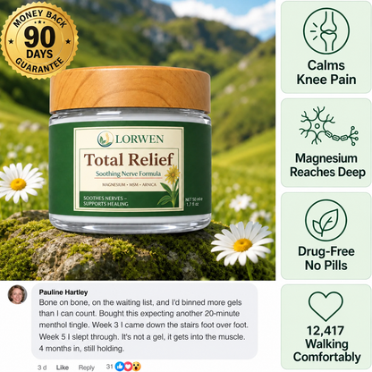 Calm the Grinding, Stiff, Bone-on-Bone Knee Pain in 15 Minutes, Without a Single Side Effect, Or Your Money Back